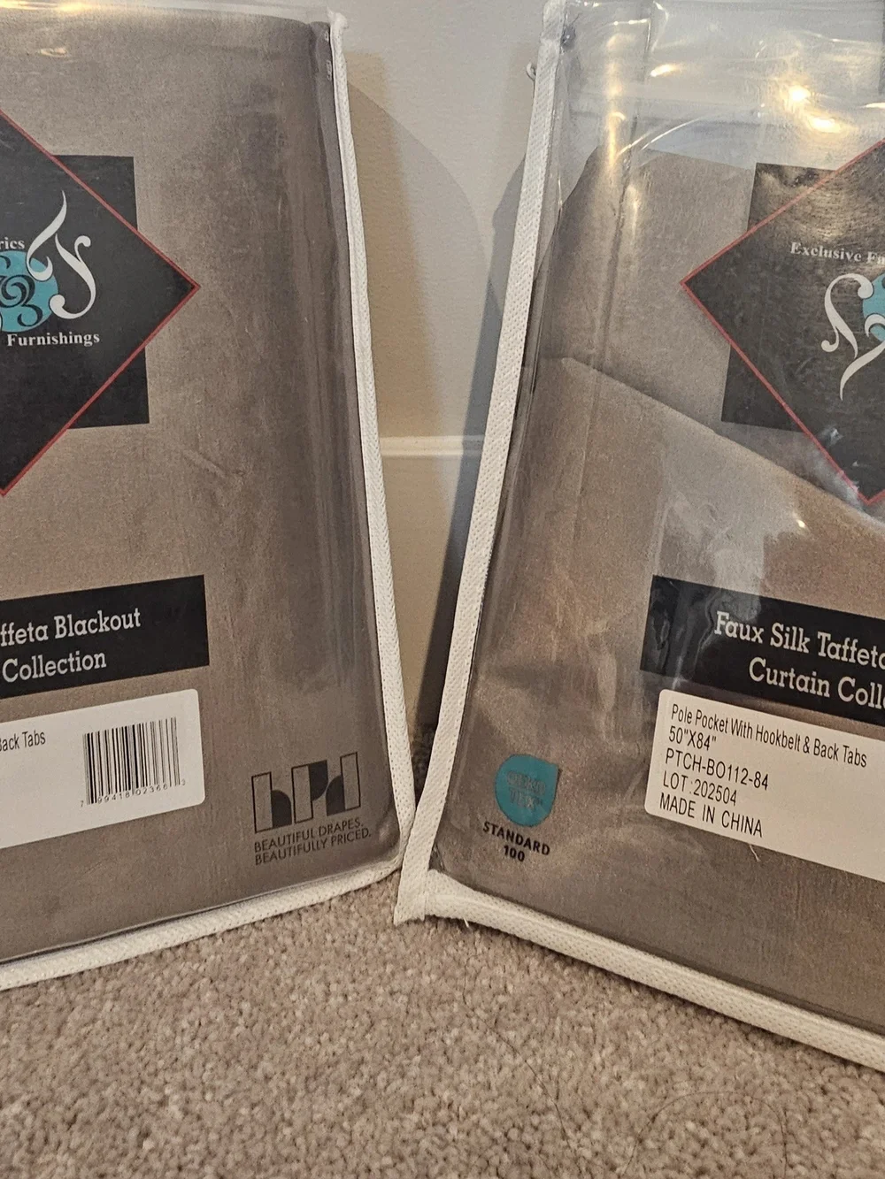 Platinum Blackout Curtain Panels - 50